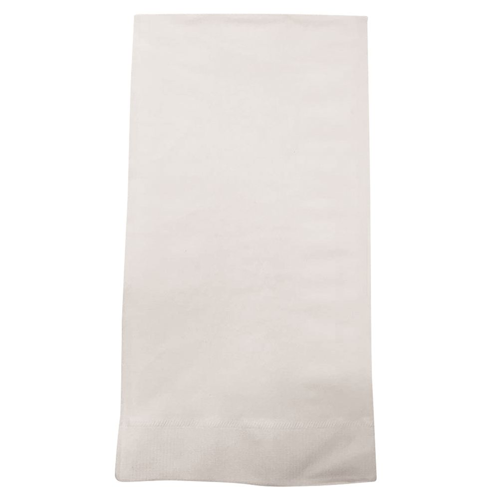 Dinner Napkin, 3-Ply, 1/6 Fold, 13x17, White